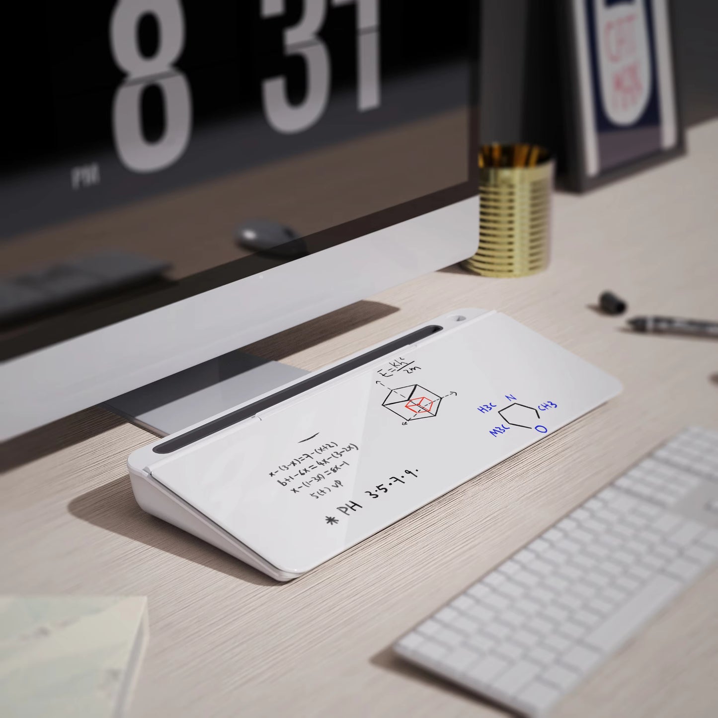 Desktop Whiteboard & Storage by DailyGoods